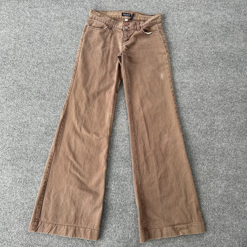 Truck Jeans Juniors 3 Brown Midrise Wide Leg Relaxed Denim USA Made Vintage Y2K‎